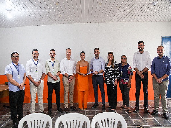 Prefeita Izabella Fernandes participa de reunião com a equipe executiva da Cagece e Ambiental Ceará.